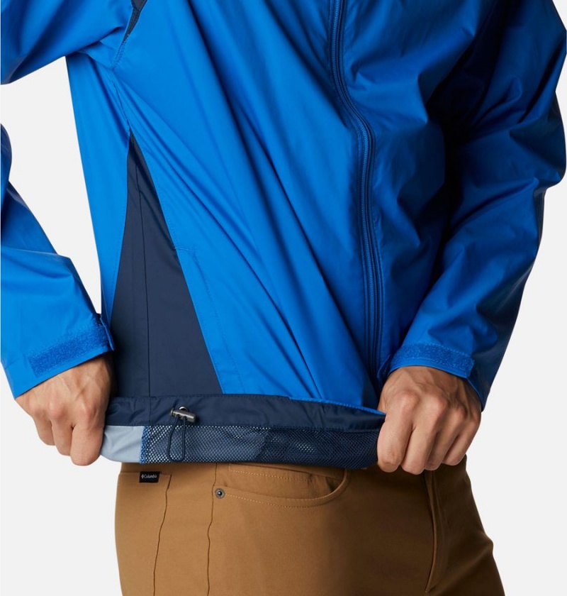 Columbia Glennaker Lake Men's Rain Jacket Blue | ORLBPT-189