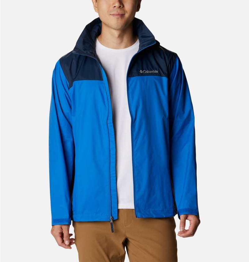 Columbia Glennaker Lake Men's Rain Jacket Blue | ORLBPT-189