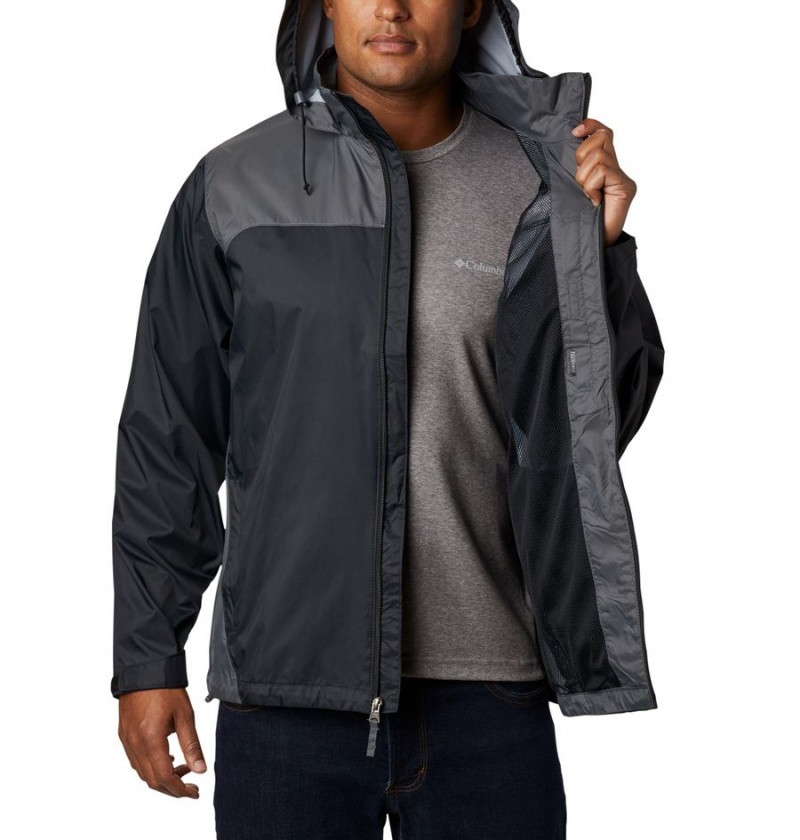 Columbia Glennaker Lake Men's Rain Jacket Black | CQZAXD-798