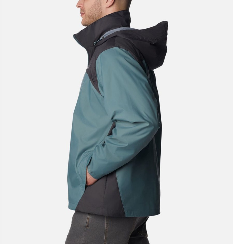 Columbia Glennaker Lake Men's Rain Jacket Blue | RNEOIZ-017
