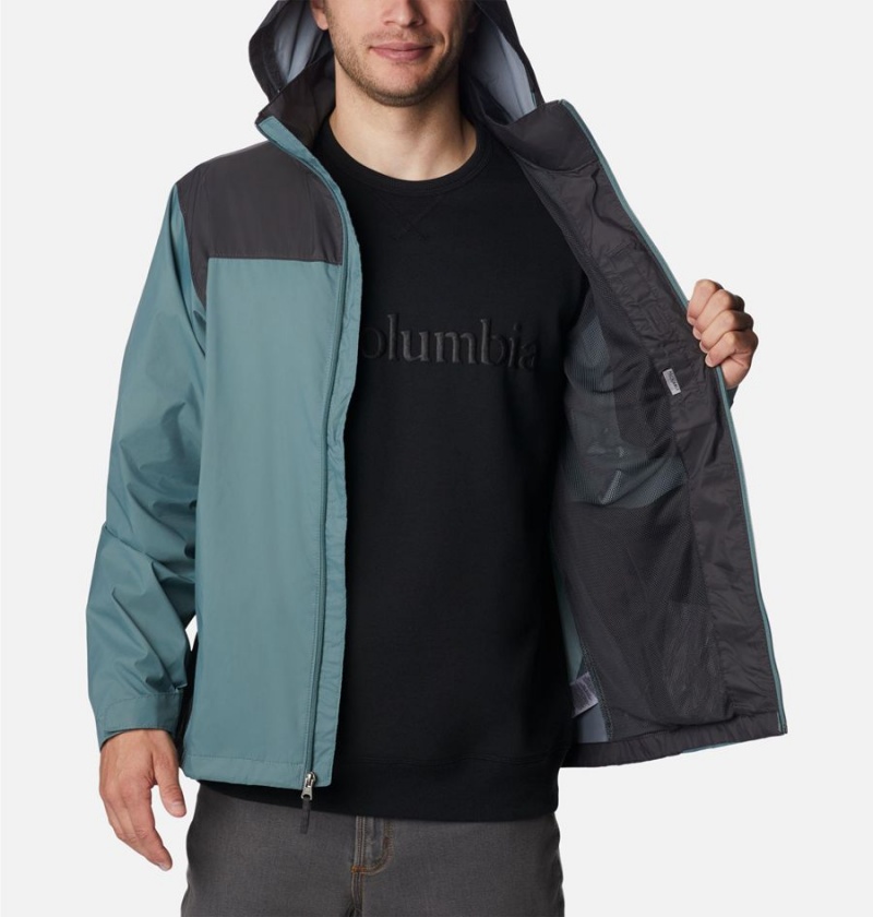 Columbia Glennaker Lake Men's Rain Jacket Blue | RNEOIZ-017