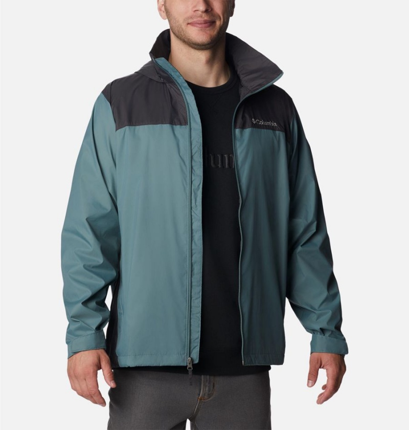 Columbia Glennaker Lake Men's Rain Jacket Blue | RNEOIZ-017