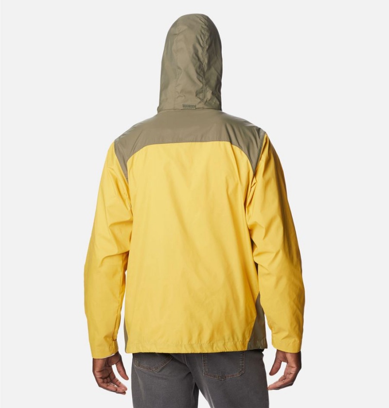 Columbia Glennaker Lake Men's Rain Jacket Yellow | HZIFPV-218