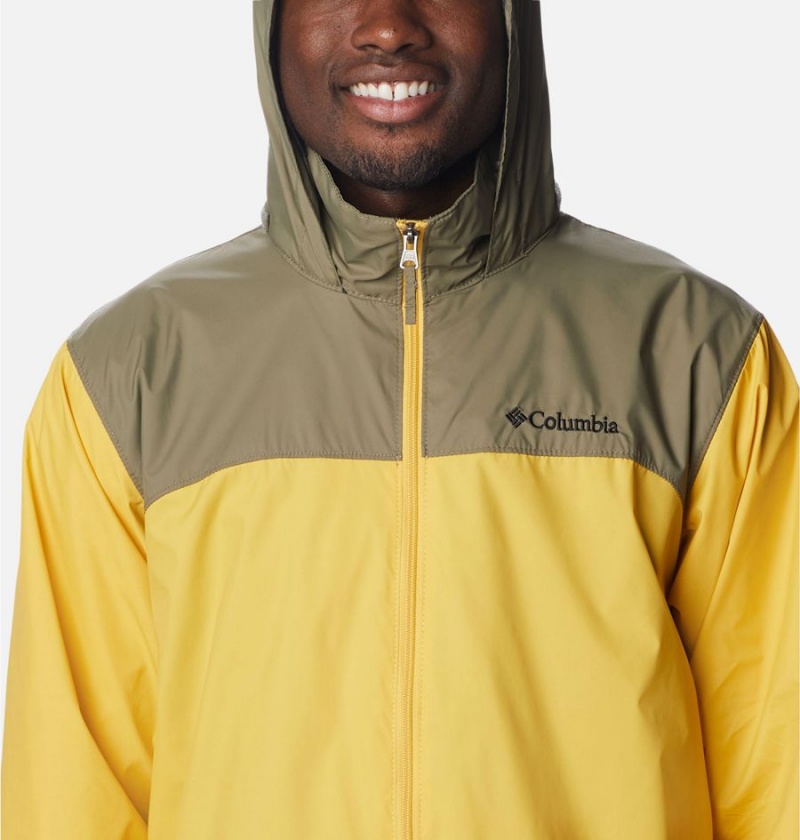 Columbia Glennaker Lake Men's Rain Jacket Yellow | HZIFPV-218