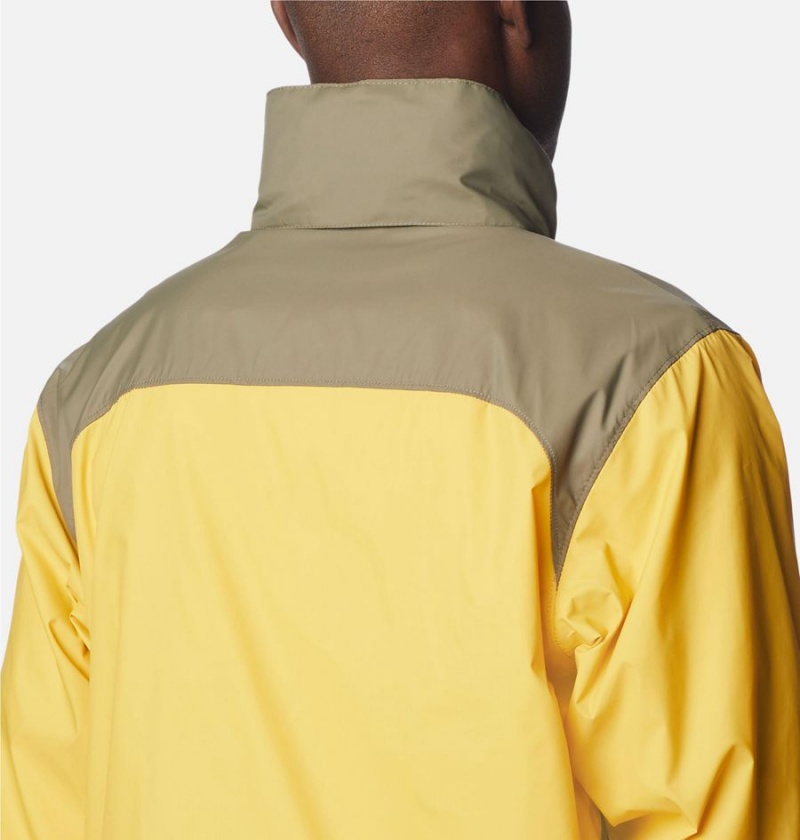 Columbia Glennaker Lake Men's Rain Jacket Yellow | HZIFPV-218
