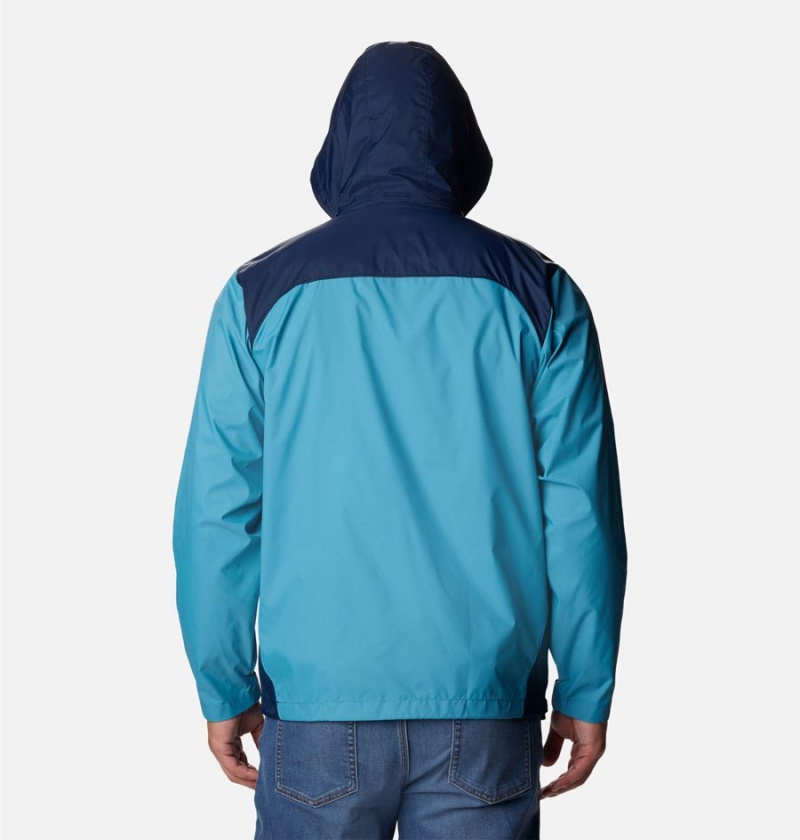Columbia Glennaker Lake Men's Rain Jacket Blue | BTWYFK-976