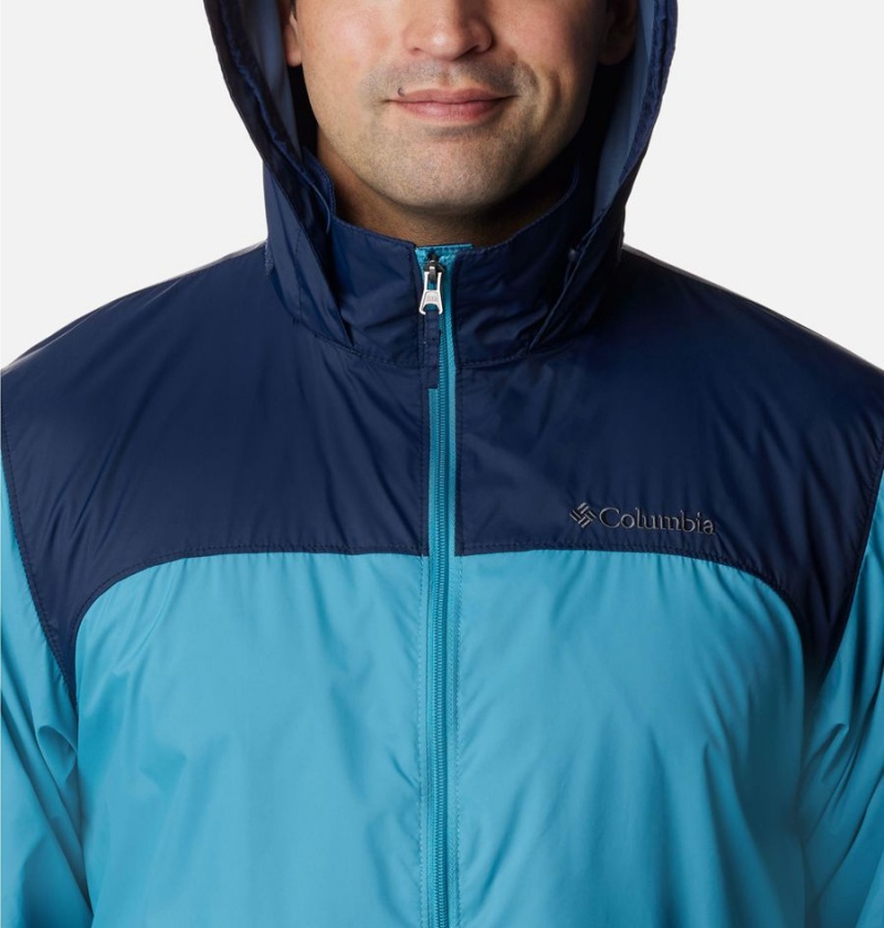 Columbia Glennaker Lake Men's Rain Jacket Blue | BTWYFK-976