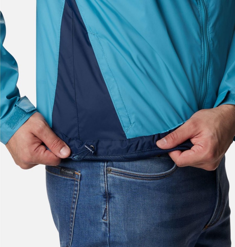 Columbia Glennaker Lake Men's Rain Jacket Blue | BTWYFK-976