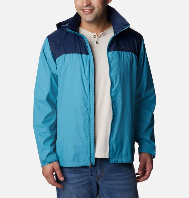 Columbia Glennaker Lake Men's Rain Jacket Blue | BTWYFK-976