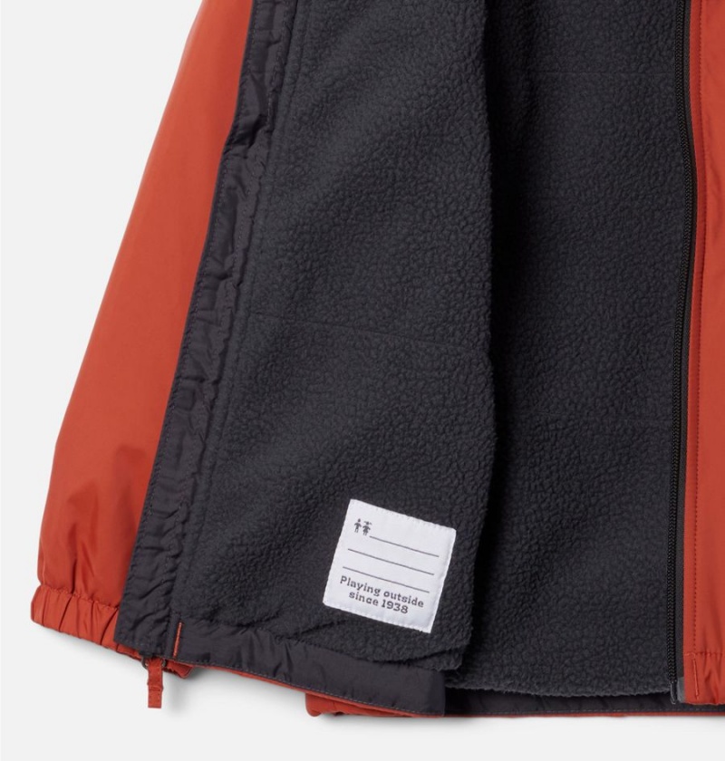 Columbia Glennaker Sherpa Lined Kids' Jacket Red | OEBRMT-352