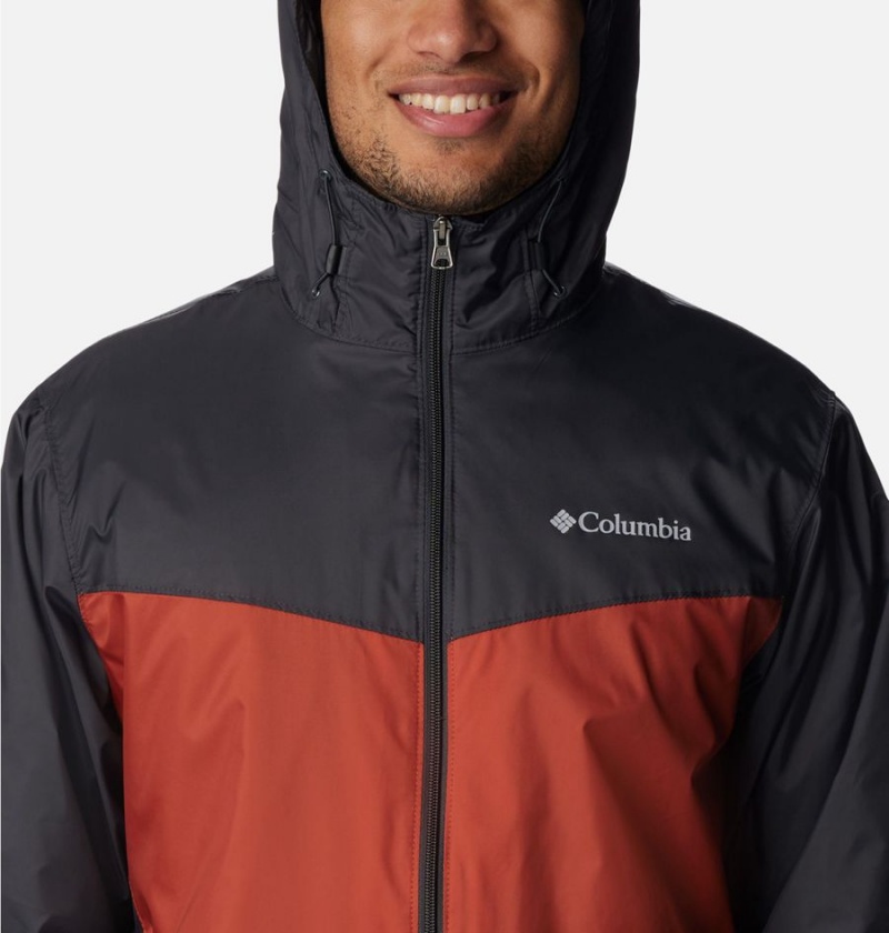 Columbia Glennaker Sherpa Lined Men's Rain Jacket Red | REWKHM-671