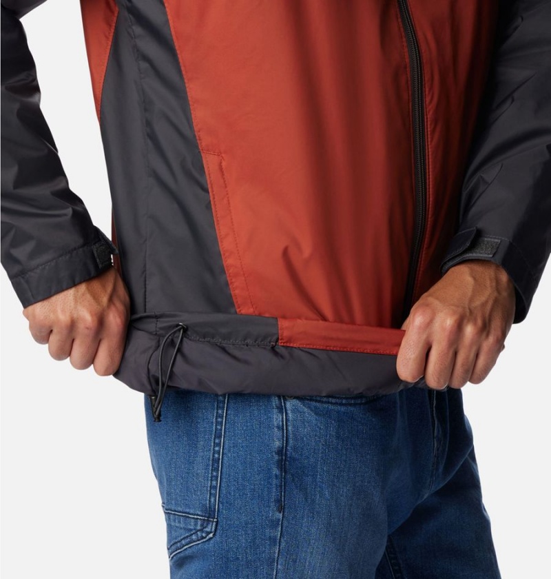 Columbia Glennaker Sherpa Lined Men's Rain Jacket Red | REWKHM-671