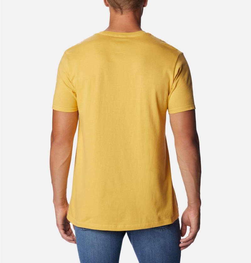 Columbia Grand Canyon NP Men's T-Shirt Yellow | KBQSTF-281