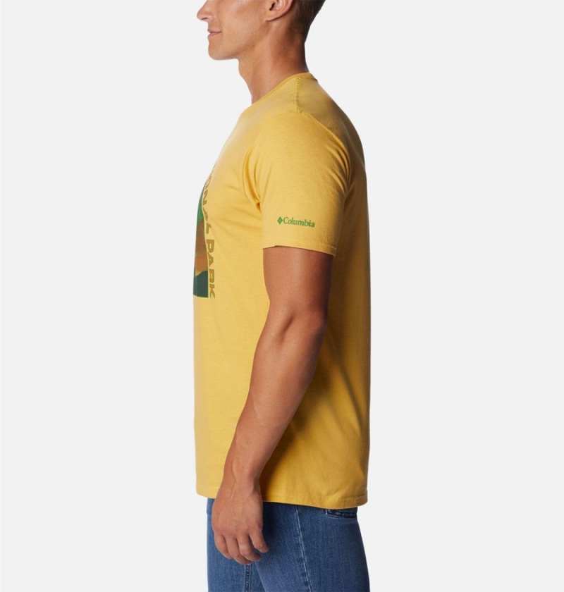 Columbia Grand Canyon NP Men's T-Shirt Yellow | KBQSTF-281