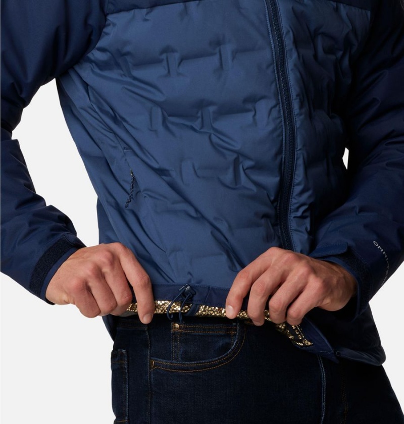 Columbia Grand Trek II Hooded Insulated Men's Puffer Jacket Blue | BKHYPR-843