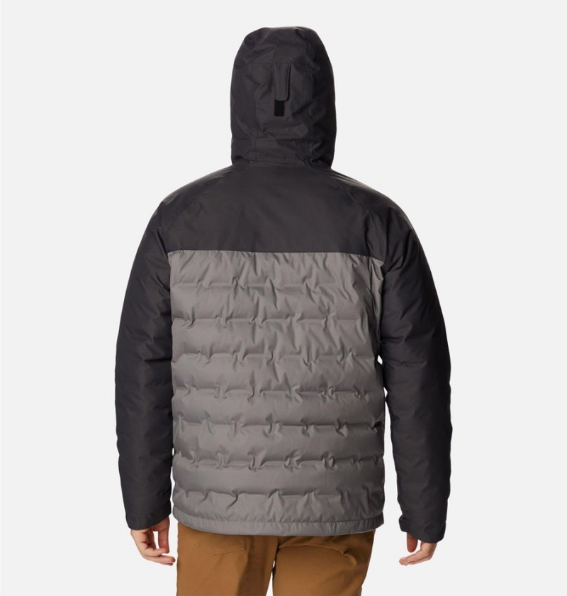 Columbia Grand Trek II Hooded Insulated Men's Puffer Jacket Grey | NHXSVI-297