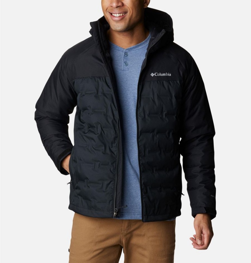 Columbia Grand Trek II Hooded Insulated Men's Puffer Jacket Black | MQDIXW-047