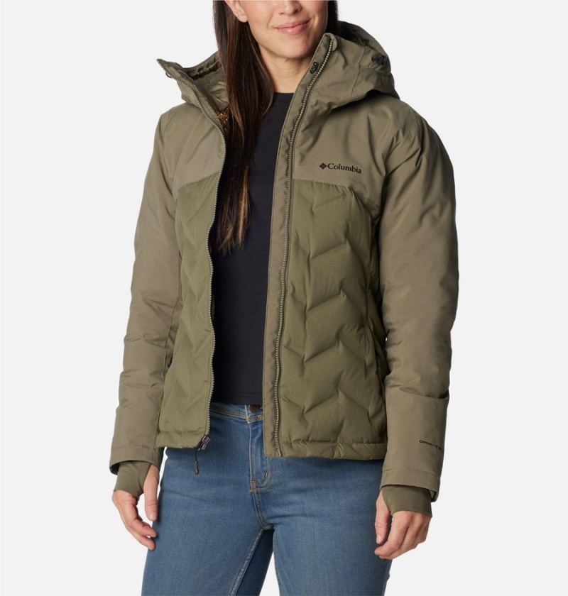 Columbia Grand Trek II Women's Puffer Jacket Green | QMDNTC-563