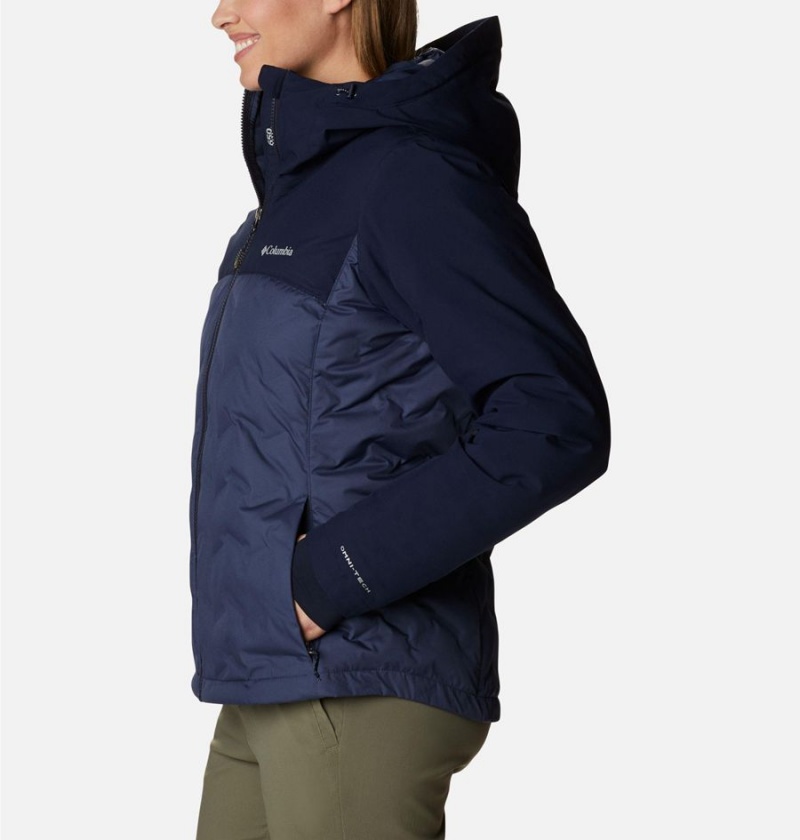 Columbia Grand Trek II Women's Puffer Jacket Navy | JAWYRM-763
