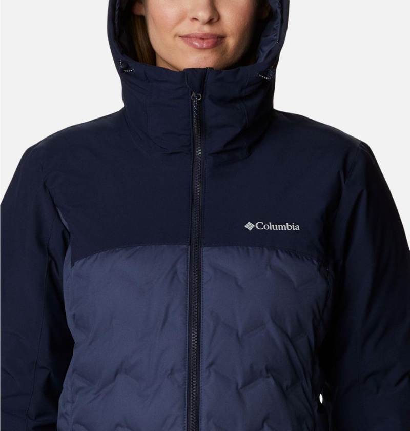 Columbia Grand Trek II Women's Puffer Jacket Navy | JAWYRM-763
