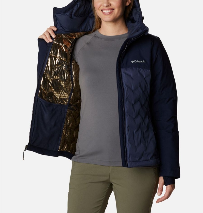 Columbia Grand Trek II Women's Puffer Jacket Navy | JAWYRM-763