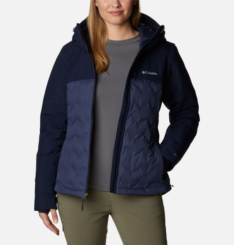 Columbia Grand Trek II Women's Puffer Jacket Navy | JAWYRM-763