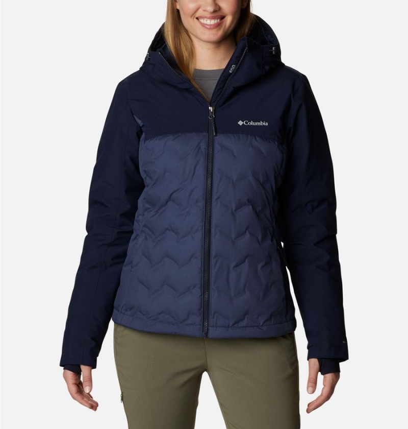 Columbia Grand Trek II Women\'s Puffer Jacket Navy | JAWYRM-763