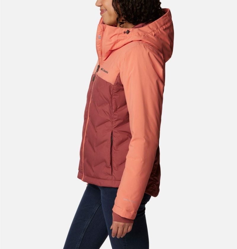 Columbia Grand Trek II Women's Puffer Jacket Coral | JZKXIW-523