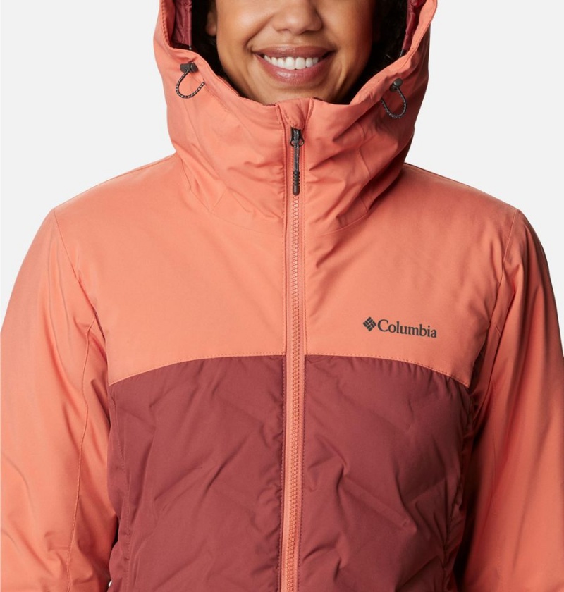 Columbia Grand Trek II Women's Puffer Jacket Coral | JZKXIW-523