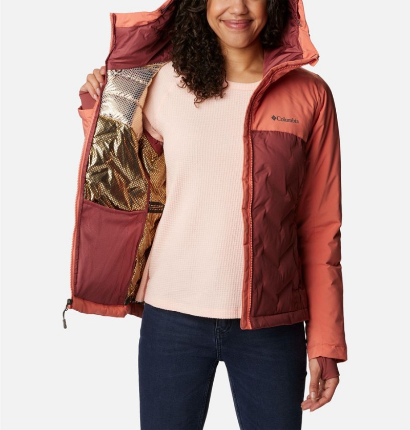 Columbia Grand Trek II Women's Puffer Jacket Coral | JZKXIW-523