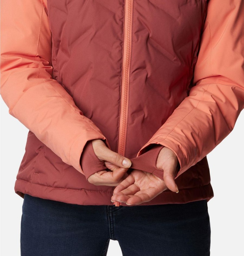 Columbia Grand Trek II Women's Puffer Jacket Coral | JZKXIW-523