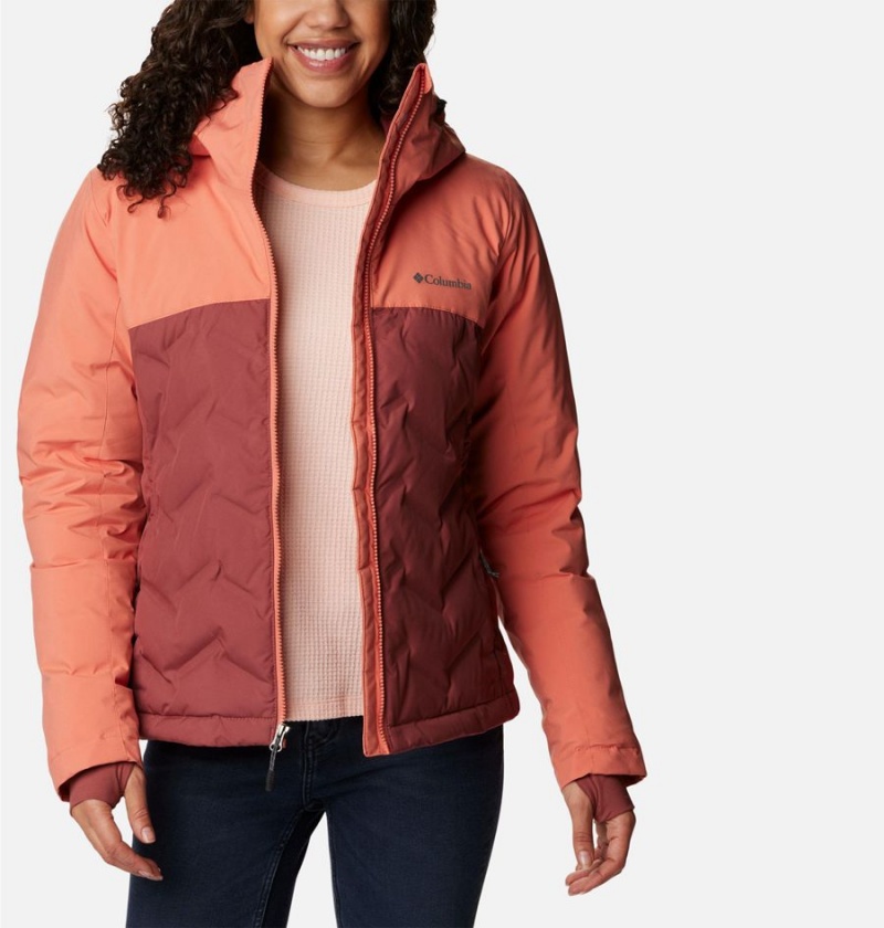 Columbia Grand Trek II Women's Puffer Jacket Coral | JZKXIW-523