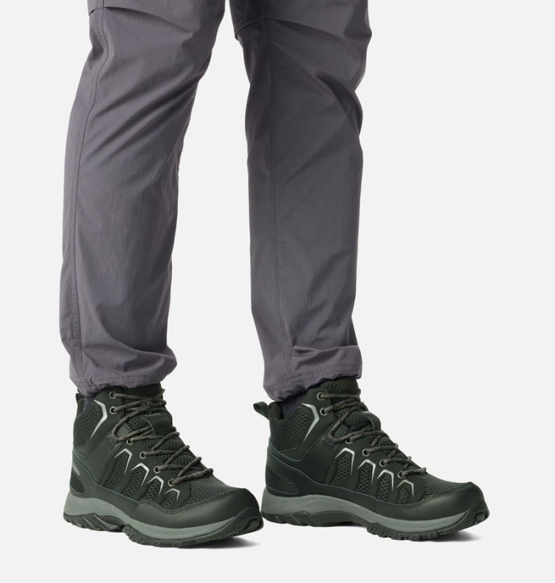 Columbia Granite Trail Mid Waterproof Men's Hiking Shoes Black | QMLUXW-584