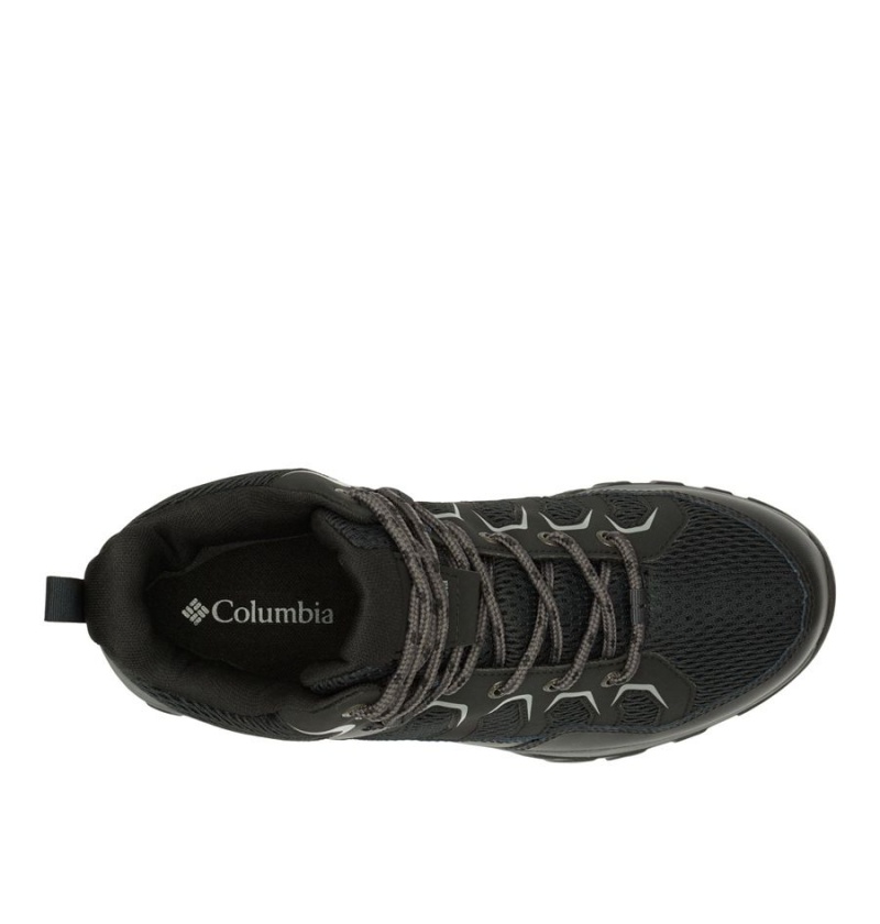 Columbia Granite Trail Mid Waterproof Men's Hiking Shoes Black | QMLUXW-584