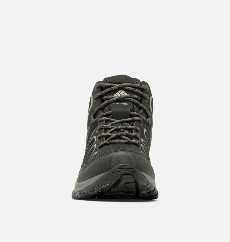Columbia Granite Trail Mid Waterproof Men's Hiking Shoes Black | QMLUXW-584