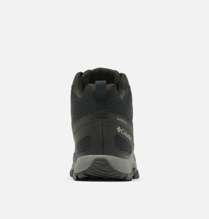 Columbia Granite Trail Mid Waterproof Men's Hiking Shoes Black | QMLUXW-584