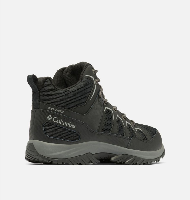 Columbia Granite Trail Mid Waterproof Men's Hiking Shoes Black | QMLUXW-584