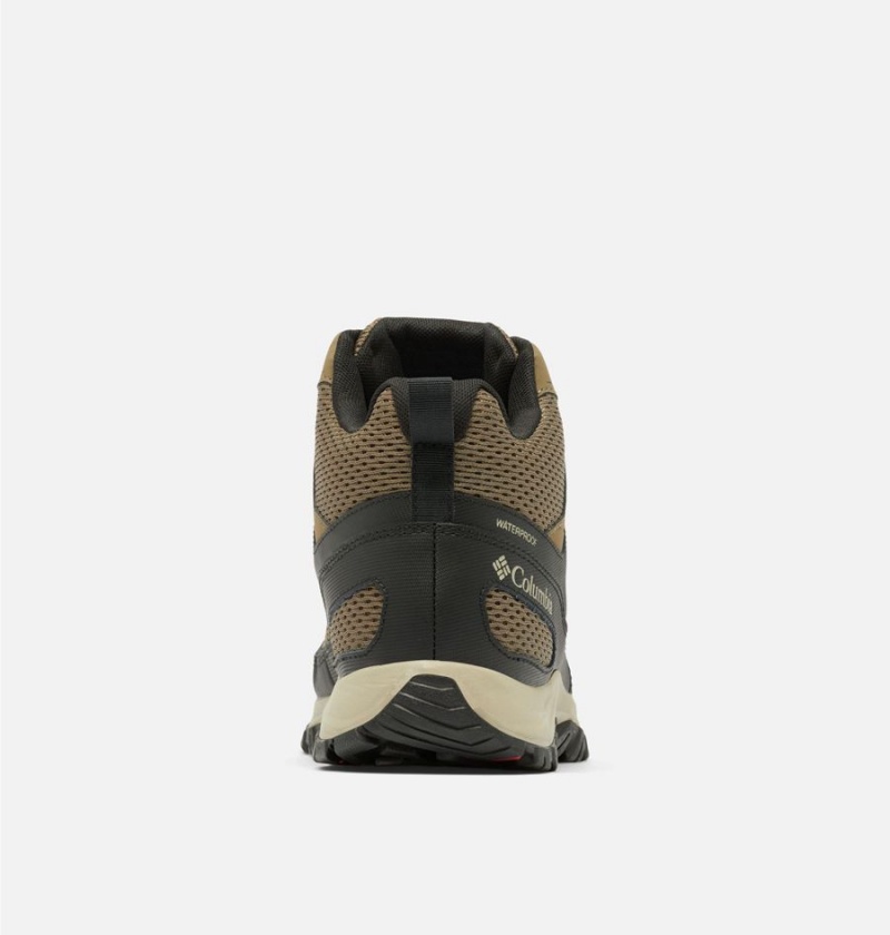 Columbia Granite Trail Mid Waterproof Men's Hiking Shoes Olive | ZNSVFA-567