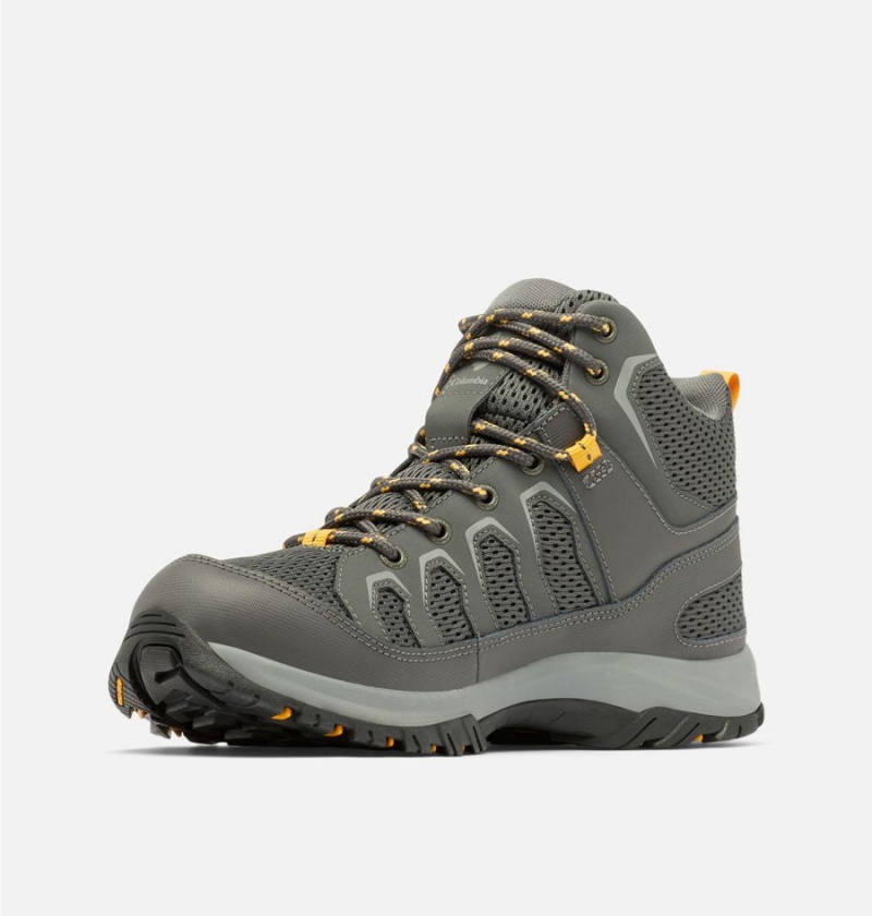 Columbia Granite Trail Mid Waterproof Men's Hiking Shoes Grey | HVQEJB-075