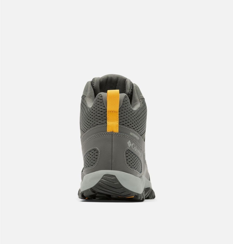 Columbia Granite Trail Mid Waterproof Men's Hiking Shoes Grey | HVQEJB-075