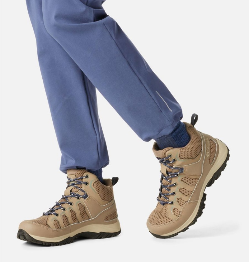 Columbia Granite Trail Mid Waterproof Women's Hiking Shoes Brown | MALPGW-015