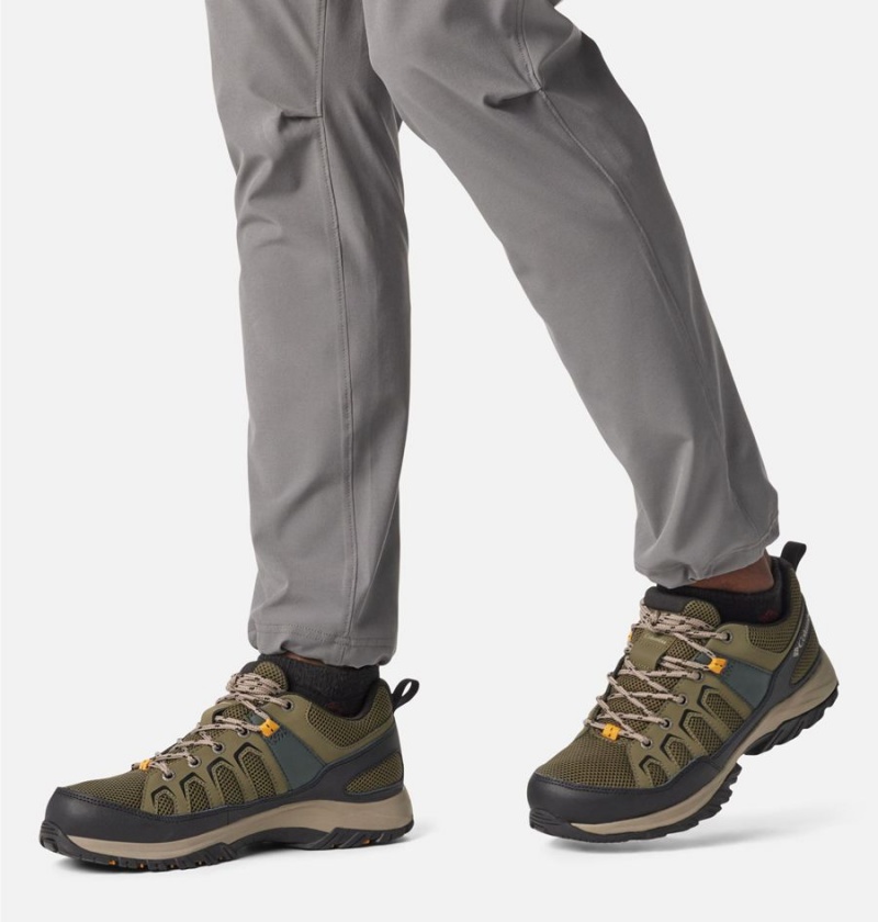 Columbia Granite Trail Waterproof Men's Hiking Shoes Olive | RWSXKD-104