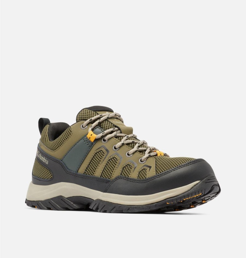 Columbia Granite Trail Waterproof Men's Hiking Shoes Olive | RWSXKD-104