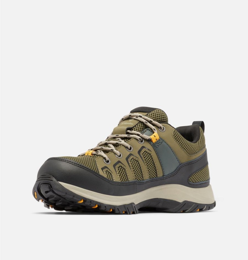 Columbia Granite Trail Waterproof Men's Hiking Shoes Olive | RWSXKD-104