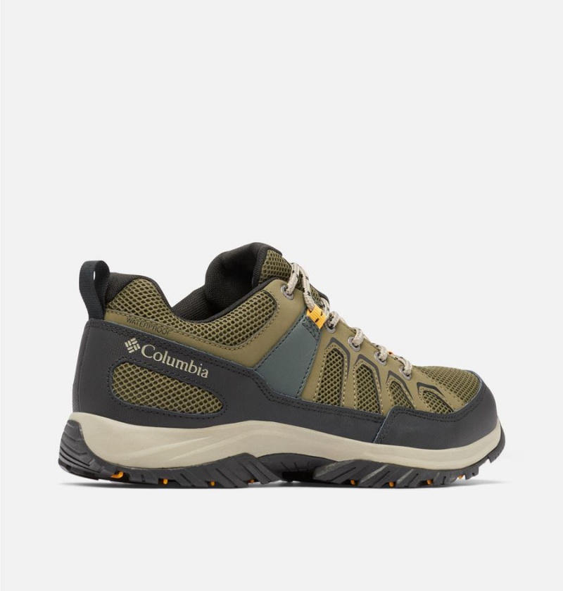 Columbia Granite Trail Waterproof Men's Hiking Shoes Olive | RWSXKD-104