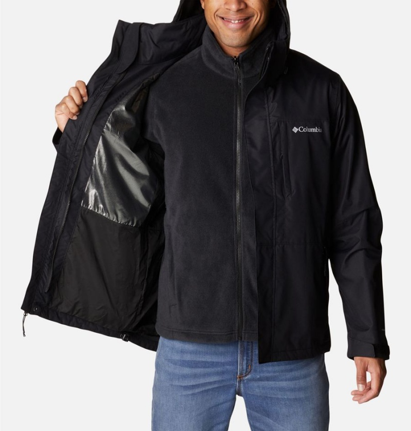 Columbia Gulfport Interchange Men's 3 In 1 Jackets Black | MAIVCX-458