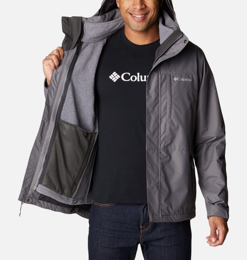 Columbia Gulfport Interchange Men's 3 In 1 Jackets Grey | VIAWQM-132