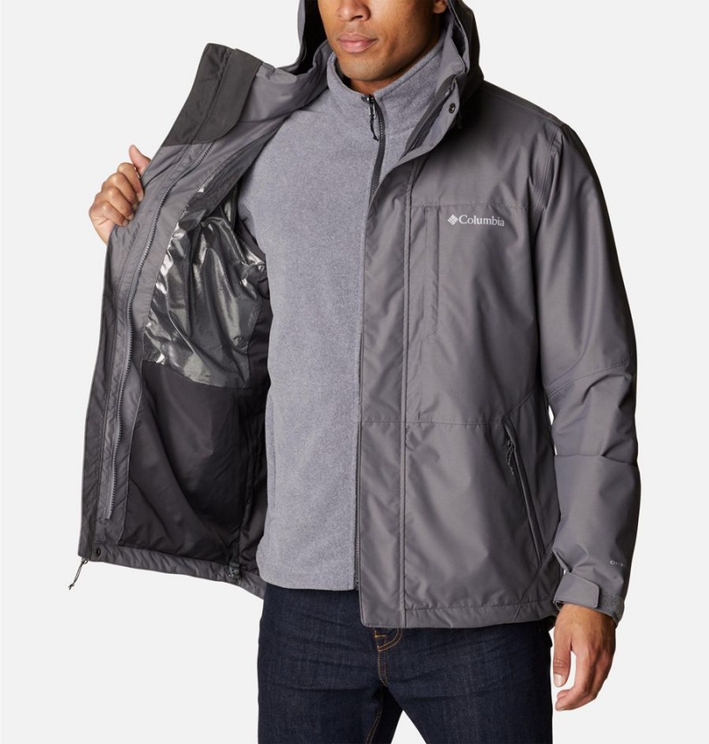 Columbia Gulfport Interchange Men's 3 In 1 Jackets Grey | VIAWQM-132
