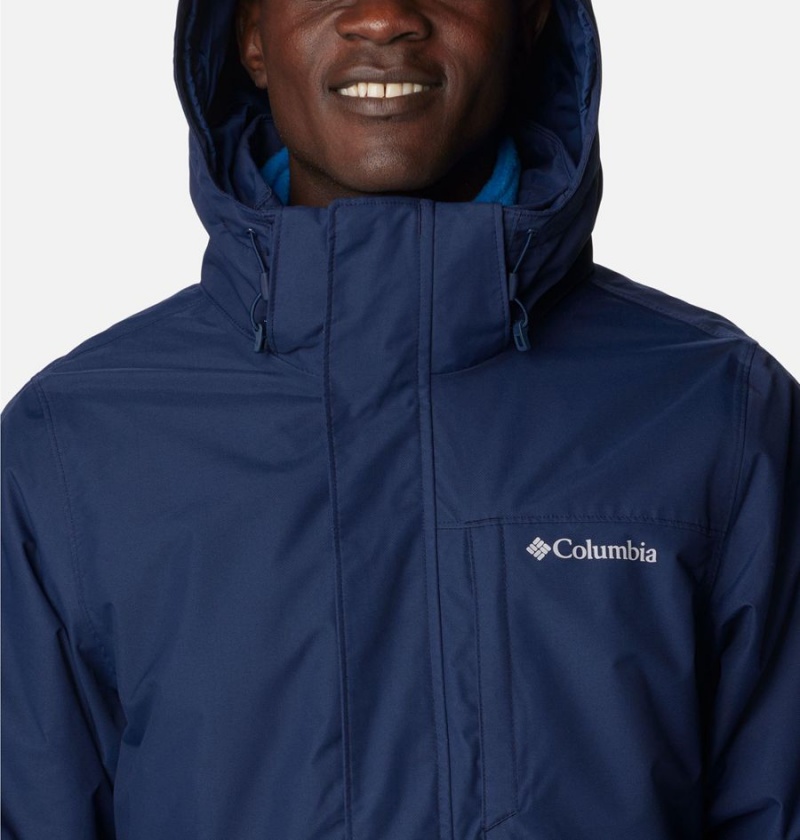 Columbia Gulfport Interchange Men's 3 In 1 Jackets Navy | MLSXFQ-905