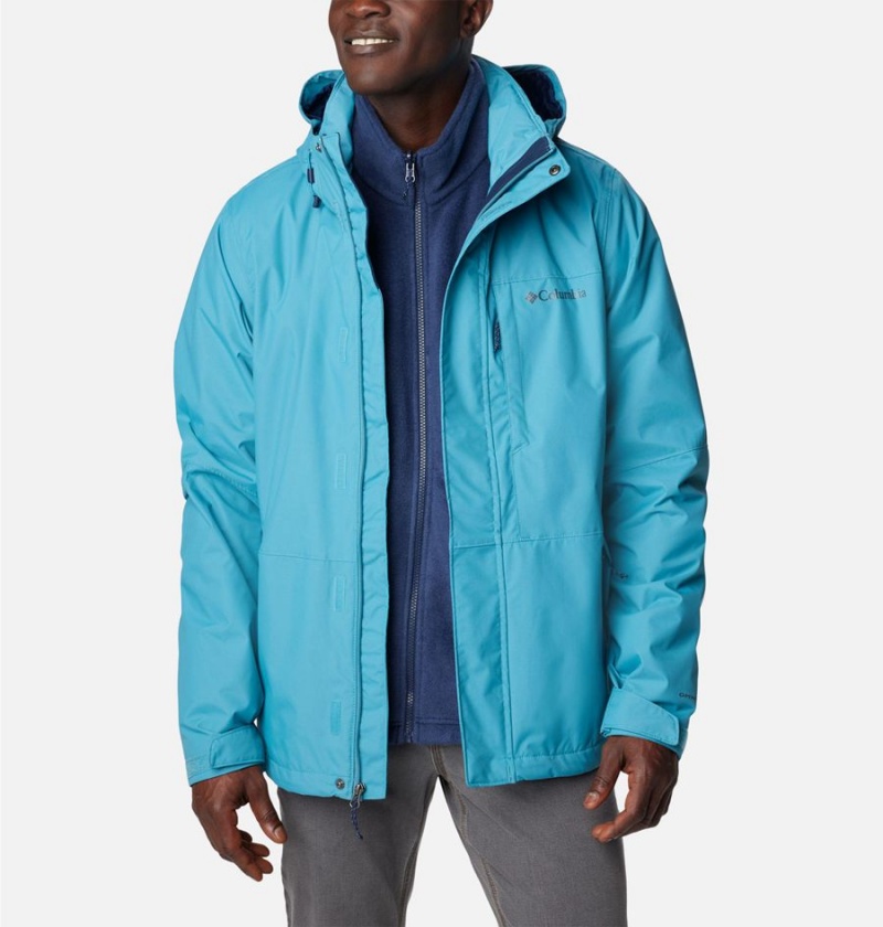 Columbia Gulfport Interchange Men's 3 In 1 Jackets Blue | WSFOCI-943